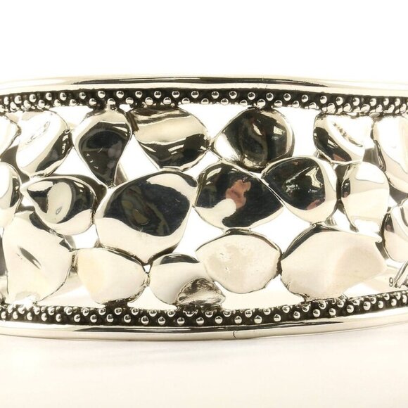 Rare Vintage Michael Dawkins Limited Edition Petal Design Bracelet Cuff Sterling - Picture 1 of 8